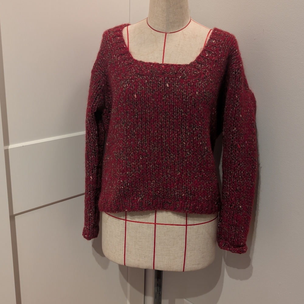 Vintage Joseph Horne Co Size 38 (M) Women’s Wool Blend Pullover Sweater Red